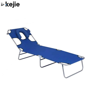 Tragbarer Leichter Klappbarer Sonnenliegestuhl aus Edelstahl mit Mehrfach Verstellbarer Position für Outdoor, Strand, Wohnzimmer und Innenhof - Product Image 1