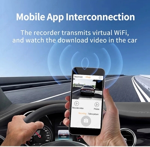 Dash Cam per <span class=keywords><strong>Auto</strong></span> 10 Pollici, Specchietto Retrovisore con Telecamera Anteriore e Posteriore 4K 2160p, Compatibile con Carplay e Android <span class=keywords><strong>Auto</strong></span>, Connessione a 2 Telecamere - Product Image 5