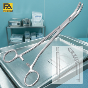 Pinzas Hemostáticas Rectas Dentadas de Bajo Precio, Instrumento Quirúrgico Manual con Certificación CE ISO13485 para Uso en Cirugía General - Product Image 2