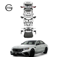 Kit de Carrocería W213 a W214 E63 para Benz Clase E W213 E200 E300 hasta 2026 E63 AMG, Parachoques, Guardabarros, Capó, Faros Delanteros, Faros Traseros, Sin Cortes