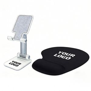 Wholesale Custom Logo <b>Desktop</b> <b>Stand</b> Universal Adjustable Folding Phone Holder for Business Office Home Promotional Gift - Product Image 1