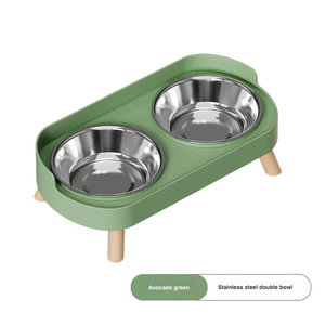 Bol de voyage en céramique pour <span class=keywords><strong>chien</strong></span> Snows Paws, écologique, imperméable, motif solide, double design, durable, résistant aux chutes, protection <span class=keywords><strong>du</strong></span> cou - Product Image 4