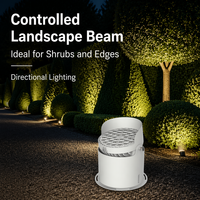 Projecteur LED extérieur IP65 étanche à faisceau réglable en aluminium, coloré, pour éclairage mural, arbres et plantes de jardin paysager