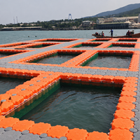 Dock flottant en plastique antidérapant pour bâtiments flottants et systèmes de support de maisons flottantes
