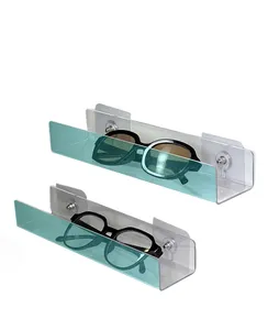 High End Optical Eyewear Shop Clear Small Rack Transparent Plastic Sunglass Acrylic Organizer Simple Wall Mount Eyeglass Display