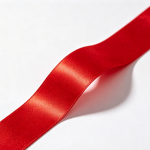 Cinta de Raso GRACE RIBBON Multitamaño Pre-atada, Color Azul Claro, con Estampado Geométrico en Dorado, Certificación OEKO-TEX, Resistente al Encogimiento - Product Image 2