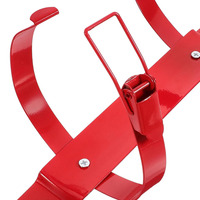Support d'extincteur en acier inoxydable rouge, flexible, durable, recyclable, installation facile, capacité de charge 10-50 kN, multi-scénarios