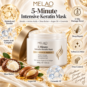 Ensemble Shampooing et Après-Shampooing à la Kératine Marque Blanche Sans Sulfate Sans Parabène à l'Huile d'Argan Lissant et Réparateur pour Femmes - Product Image 4
