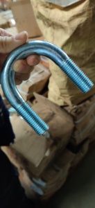 Clamps Carbon Steel B7 Din 3570 Price Hardened Pipe Clamp Factory U Bolt <strong>Ubolt</strong> Astm A193 B16 With Rubber Nuts Washers Plate - Product Image 6
