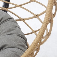 Fauteuil suspendu d'extérieur / Fauteuil œuf en rotin PE / osier