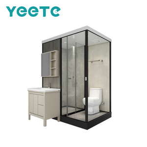 ห้องน้ำสำเร็จรูป YEETE - ห้องอาบน้ำแบบโมดูลออลอินวันพร้อมโถสุขภัณฑ์และอ่างล้างหน้า ได้รับการรับรองมาตรฐาน CE สำหรับโครงการโรงแรมอพาร์ทเม้นท์ รุ่น YF-J-6611 - Product Image 4