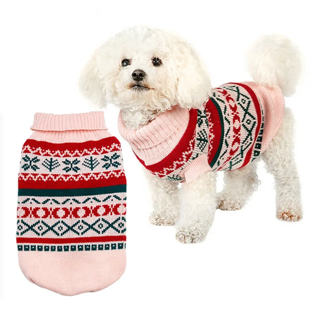 Fashion Snow Diamond Pattern XXXL Dog Christmas Sweater