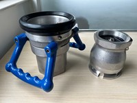 Raccord rapide Cowell Dry Break 3'' pour camion, vannes d'arrêt à décharge rapide pour utilisation avec l'huile, alimentation moteur/électrique/manuelle, garantie 1 an
