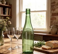 Bouteille en verre Sishang 500 ml avec bec verseur en soie, emballage personnalisé, vente directe, conteneur de vin haut de gamme, durable et élégant