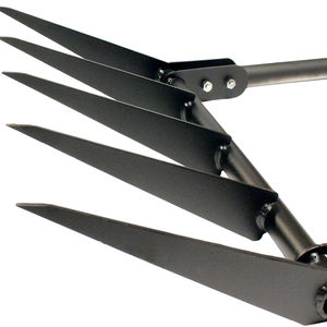 Jh-mech đào Ngã Ba Nhiệm Vụ nặng nề chống mài mòn mạnh mẽ 5 tines 11 inch răng dài sơn tĩnh điện thép rộng ngã ba - Product Image 2