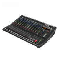 Mezclador de Audio Profesional Xtuga GLB1208 de 12 Canales para DJ, Construcción de Metal y Plástico, Software DSP