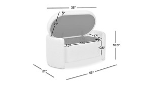 <span class=keywords><strong>Banc</strong></span> de rangement souple en tissu de bois au <span class=keywords><strong>design</strong></span> moderne <span class=keywords><strong>contemporain</strong></span> décontracté pour le salon, la maison, la vente en gros de tabourets et poufs - Product Image 6