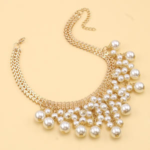 Collar de Perlas Multicapa con Borlas, Color Dorado, Grado AA, Joyería para Fiestas, Accesorio de Moda para Mujer - Product Image 3