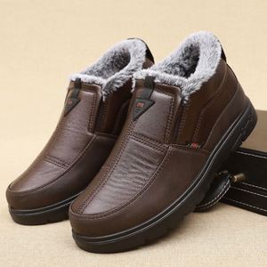 2022 Winter New Men's Cotton Shoes Warm Elderly Non-slip Cotton <b>Boots</b> - Product Image 1