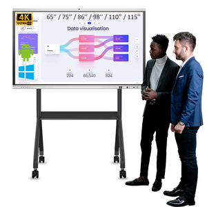 Tableau blanc interactif numérique intelligent 4K UHD de 65 à 75 pouces pour salle de réunion, RK3588 Android 15 - Product Image 1