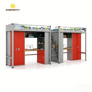 Lit superposé moderne en métal robuste personnalisé pour étudiants – Lits superposés élégants pour dortoirs scolaires, hôtels et appartements - Product Image 2