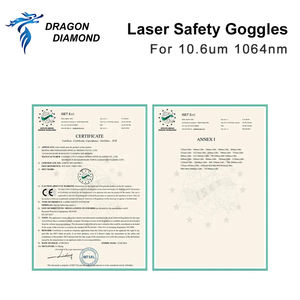 משקפי מגן בטיחות לייזר 10.6um 1064nm od4 מגן מגן משקפי מגן מגן על אייג dpss סיבים ו-co2 לייזר עובד - Product Image 6