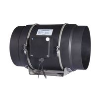 Ventilateur axial à conduit de 5 pouces à moteur EC, économie d'énergie, avec contrôleur de vitesse pour systèmes hydroponiques, personnalisable OEM/ODM, ventilateur en ligne