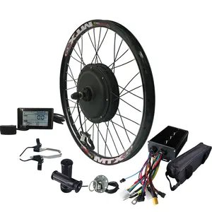 MTX Rim 48V/52V/72V brushless gearless dc hub motor e bike ebike conversion kit 2000w with SW900 Display