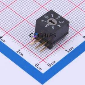 QDR-08H1 Rotary Encoder Through hole Component (THT),10x10mm Switch - Product Image 1