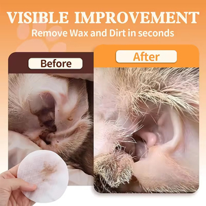 Usine étiquette personnalisée sans parfum doux et non irritant à base de plantes lingettes de nettoyage des oreilles des animaux de compagnie pour chiens et chats - Product Image 4