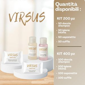 Set di Shampoo per Doccia Virsus Amenities, Flaconi da 20 Ml con Tappo Richiudibile per Hotel, B&B, Ostelli - Product Image 4