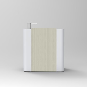 Podio <span class=keywords><strong>para</strong></span> Profesor de Escuela, Diseño Moderno, Combinación de Acero y Madera, <span class=keywords><strong>Atril</strong></span> con Soporte <span class=keywords><strong>para</strong></span> Computadora y Sistema AV - Product Image 2