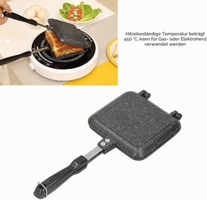 Popular Portable Sandwich Cake Mold Aluminium Roasting <b>Pan</b> Outdoor Use Two Side Breakfast Sandwich Grill <b>Pan</b> - Product Image 5
