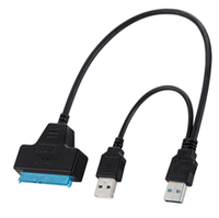 Cable de Datos USB 3.0 SATA de 5 Gbps, Carcasa Externa para Disco Duro con Compatibilidad USB 2.0