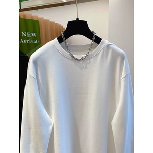 Nouvelle Collection Printemps 2026 – Haut Décontracté Chic Minimaliste à Manches Longues et Bordure en Dentelle Festonnée Blanche Grande Taille pour Femme – Vente en Gros - Product Image 3