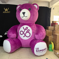 Ours en peluche géant de Noël 3M pour la décoration des fêtes et l'affichage en centre commercial