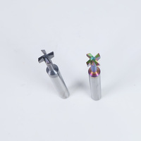 Fraise à rainurer en carbure monobloc à 4 dents, à col long, pour CNC, sur mesure, outil de rainurage non standard