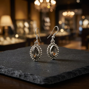 Pendientes Colgantes de Plata 925 con Cuarzo Ahumado para Mujer, con Perla de Agua Dulce y Amatista, Estilo Vintage para Fiesta - Product Image 4