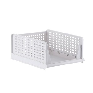 Multifunktion aler stapelbarer Aufbewahrung skorb Tragbarer Aufbewahrung organisator Faltbare Kleider schublade Aufbewahrung sbox für Schrank garderobe - Product Image 5