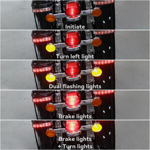 Luz LED TCMT para Alforjas, Luz de Freno, Direccional, Compatible con <span class=keywords><strong>Harley</strong></span> Touring Street Glide Road King Electra Glide 2014-2024 - Product Image 2