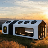Maison capsule mobile pour l'extérieur, cabane modulaire préfabriquée, maison conteneur capsule