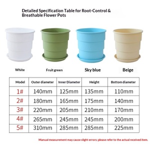 Pot de fleurs simple en résine pour le contrôle des racines, épais, respirant, durable, quatre saisons, vert, montagne, Gallen, maison, rose verte, orchidée - Product Image 2