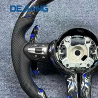 Volant de voiture en cuir et fibre de carbone forgée de haute qualité pour BMW F15 F20 F22 F25 F31 F30 F12 F16 F21 F40 F52 Livraison rapide