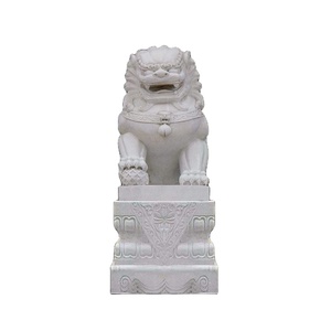 Sculpture d'animal en marbre blanc de grande taille, fabriquée sur mesure par <span class=keywords><strong>Norton</strong></span> Factory, pour la décoration de jardins et de parcs extérieurs, grande statue de Kylin en pierre chinoise - Product Image 6