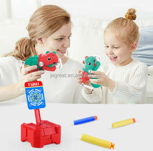 ปืนระเบิดไดโนเสาร์พร้อมลูกดอกโฟม10ชิ้นและของเล่นพลาสติกเป้าหมาย1ชิ้น2ชิ้น - Product Image 3