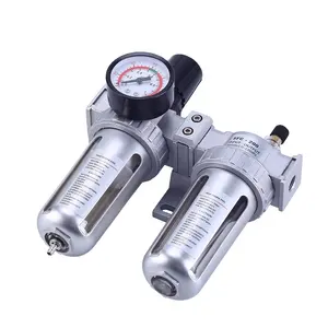 SFC-200 Air Compressor Filter Regulator Oil Water Separator Trap Filter Regulator Oil Lubricator Moisture Water Trap