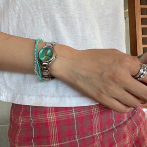 Unique Original Y2K Butterfly-Inspired <b>Acrylic</b> Eco-Friendly Fashion Women's Niche Design Round Quartz Wrist Watch for Women - Product Image 5