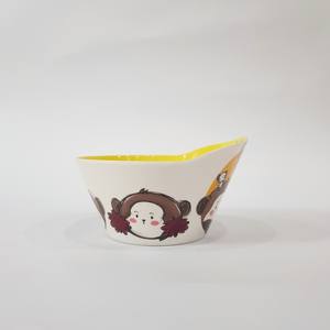 Bebê Crianças Crianças Melamina <span class=keywords><strong>Bowl</strong></span> Cute <span class=keywords><strong>Monkey</strong></span> Cartoon Image Childrenware Máquina de lavar louça-Safe Hot Selling <span class=keywords><strong>Bowl</strong></span> Salad <span class=keywords><strong>Fruit</strong></span> Snack <span class=keywords><strong>Bowl</strong></span> - Product Image 2