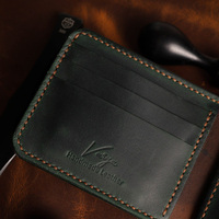 Dompet Mini Lipat Multi Slot dengan Logo 3D Embos, Label Pribadi, untuk Pria, Kantor, Luar Ruangan, Bisnis, Portabel, Tempat Kartu Identitas