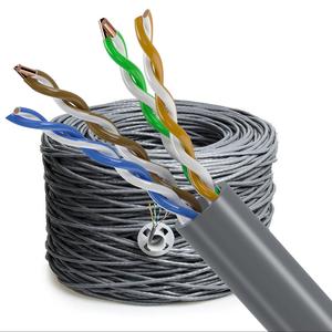 <span class=keywords><strong>สาย</strong></span>เคเบิล<span class=keywords><strong>แลน</strong></span>เครือข่าย Cat5e FTP 4คู่24AWG สูญเสียต่ำยาว305<span class=keywords><strong>เมตร</strong></span>พร้อมขั้วต่อ RJ45พีวีซีแจ็คเก็ตตัวนำทองแดงเปลือยราคาต่อ<span class=keywords><strong>เมตร</strong></span> - Product Image 5
